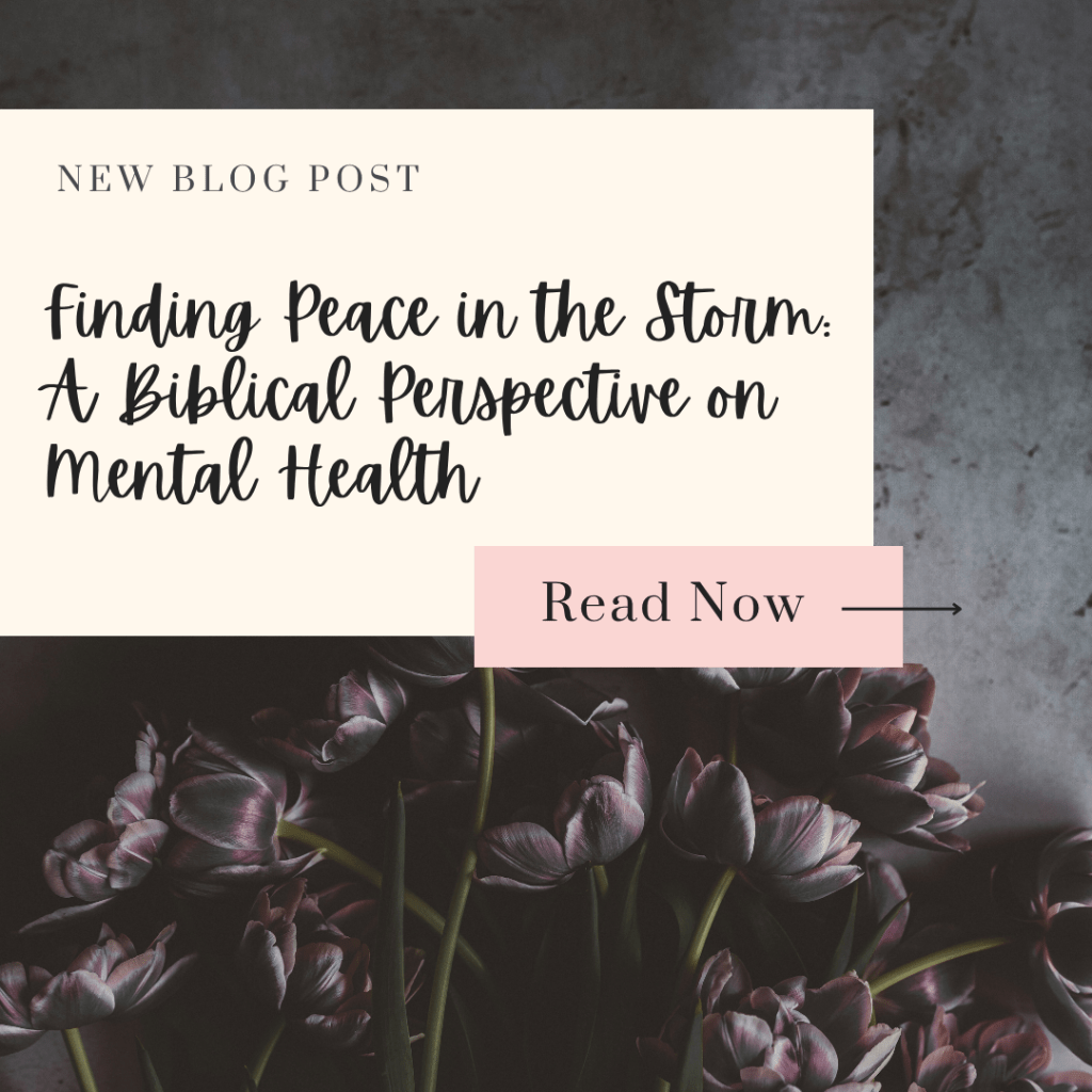 Finding Peace in the Storm: A Biblical Perspective on Mental&nbsp;Health