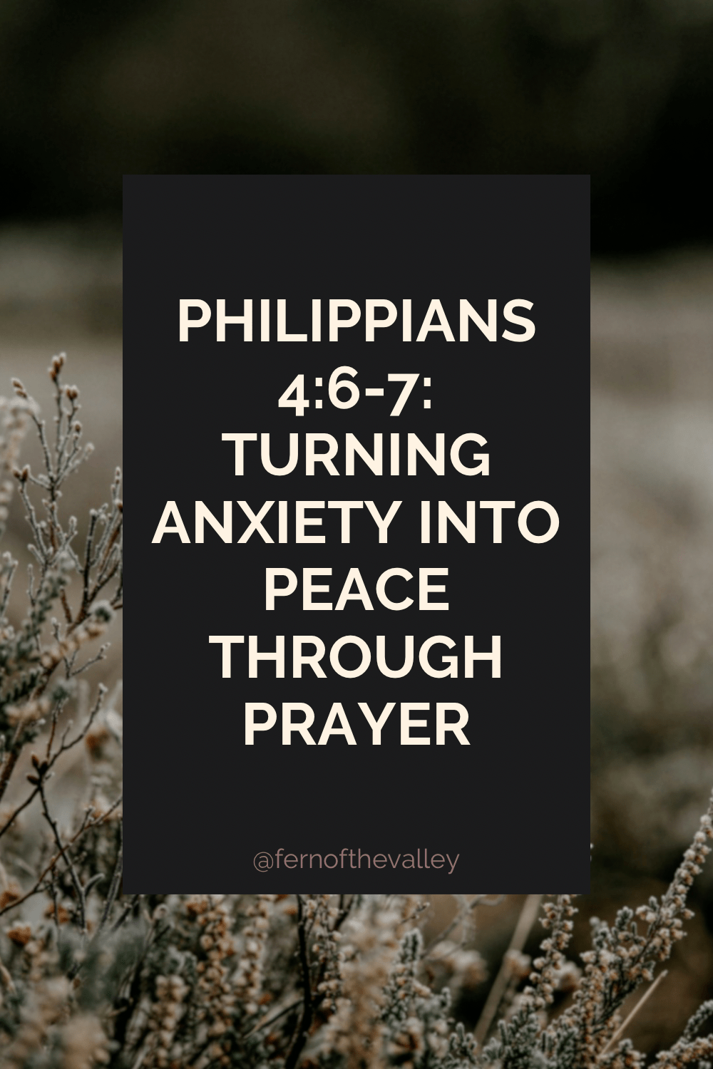 Philippians 4:6-7: Turning Anxiety into Peace Through&nbsp;Prayer