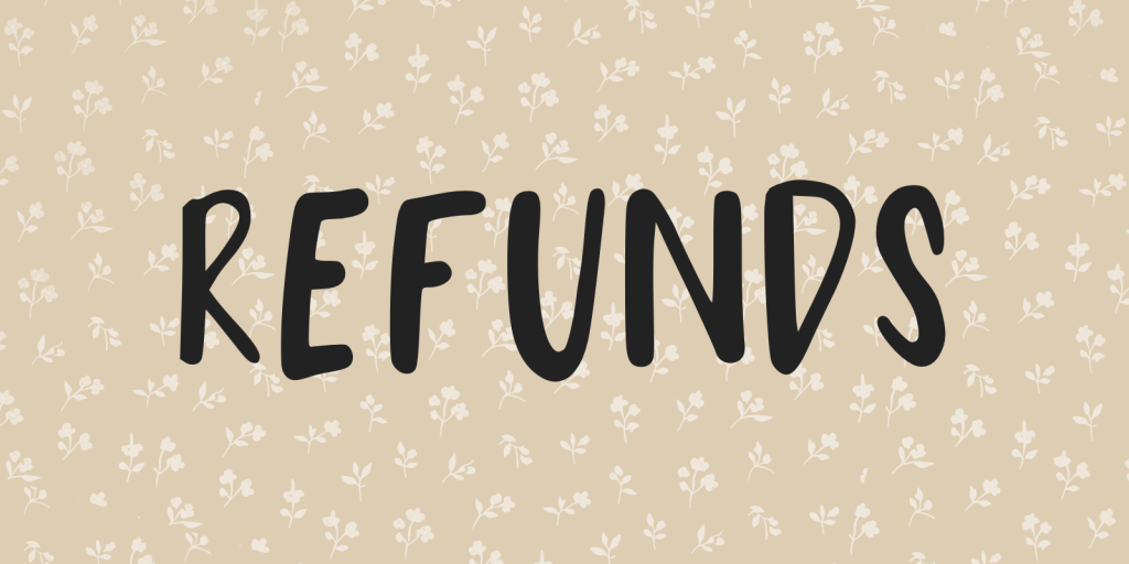 Soft beige wallpaper featuring delicate white floral design with ‘Refunds’ overlay, promoting trust in biblical mental health support and faith-based anxiety relief.