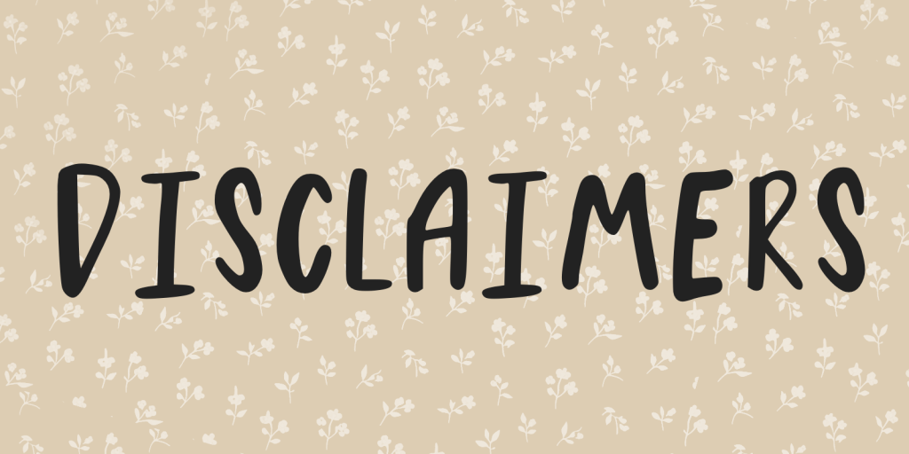 Minimalist beige image with intricate white floral motifs and ‘Disclaimers’ wording, aligned with Christian resources for anxiety and Scripture for emotional wellness