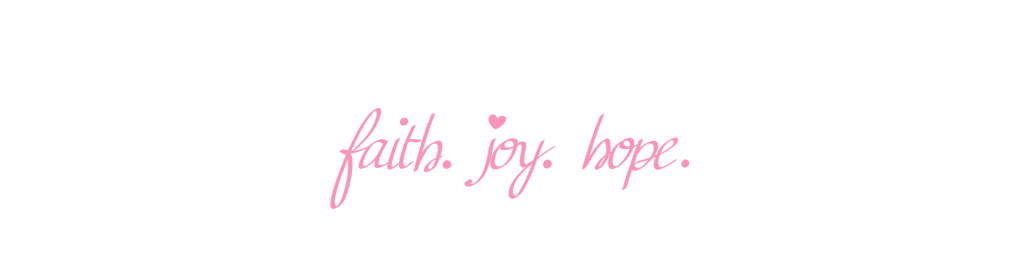 Inspirational white background image with elegant pink cursive handwriting text reading “Faith Joy Hope” – perfect for Christian anxiety blogs, overcoming worry with biblical hope, and finding peace through faith in Jesus.